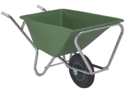 (05) Kruiwagen 160 Liter Polyester één Wiel