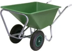 (06) Kruiwagen 160 Liter Polyester 2 Wielen