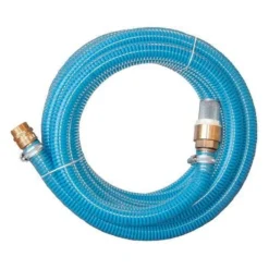 Aanzuigslang-set 1", 4m + RVS Zuigkorf + Messing Aansluiting