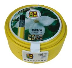 Getricoteerde Gele Tuinslang 1", 25 Meter High Twist Resistant System