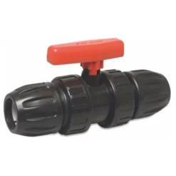 Profec Kogelkraan PP 25MM Knel 10Bar DN20 Zwart Type Safe 500