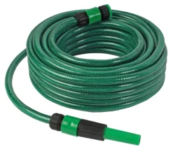 Besproeingset Met 15 Meter Slang, 1/2" Kopperling En Regelbare Spuit