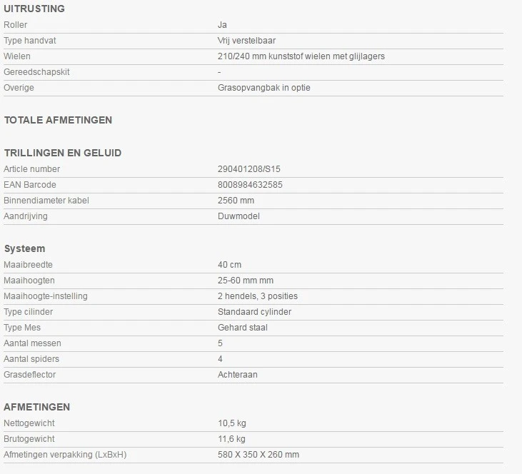 STIGA Handmaaier SCM 240 R 2 STIGA Handmaaier SCM 240 R - Afbeelding 2